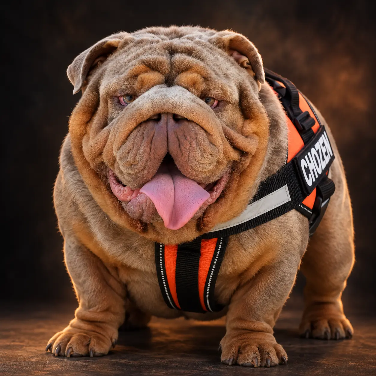 Front studio portrait of Elvis The Chozen One, Dankie’s sire